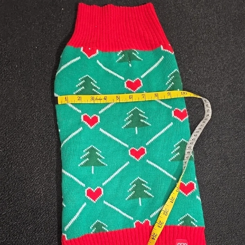 Red and Green Dog Sweater